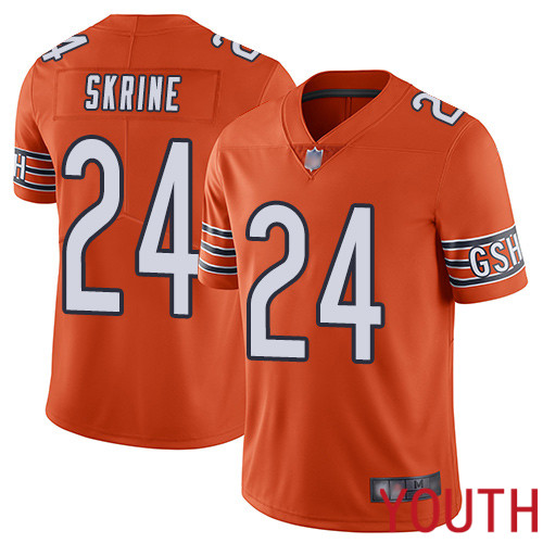 Chicago Bears Limited Orange Youth Buster Skrine Alternate Jersey NFL Football #24 Vapor Untouchable->youth nfl jersey->Youth Jersey